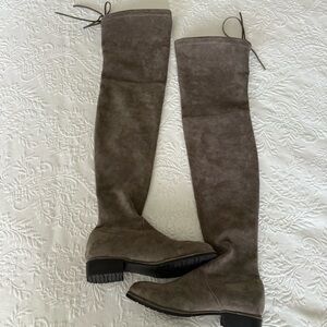 Kaitlyn Pan Gray Suede Over-the-Knee Women's Boots size 6.5